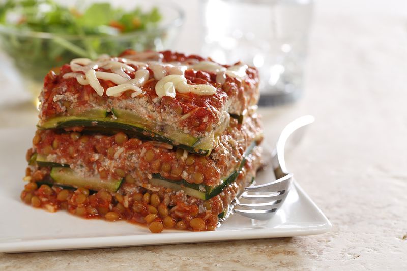 Lentil and Zucchini Italian-Style Bake