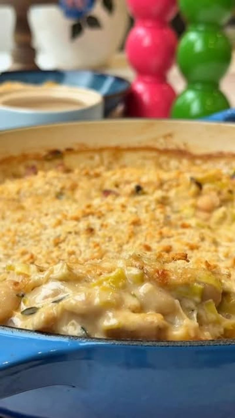 Lentil and Leek Creamy Bake