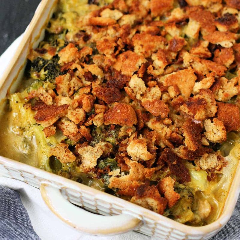 Lentil and Broccoli Cheesy Bake