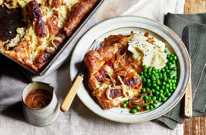 Toad in the Hole with Creamy Mash on the Side