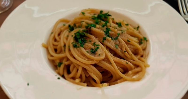 Italian Bigoli in Salsa