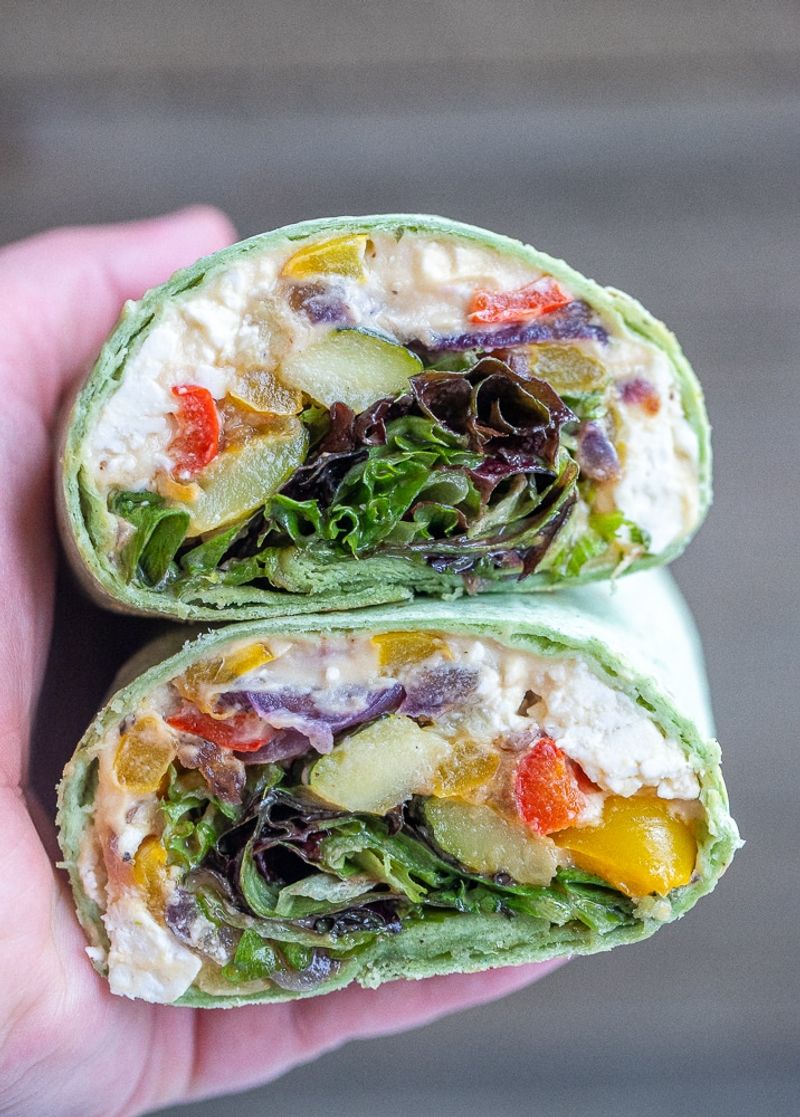 Veggie and Feta Cheese Wrap