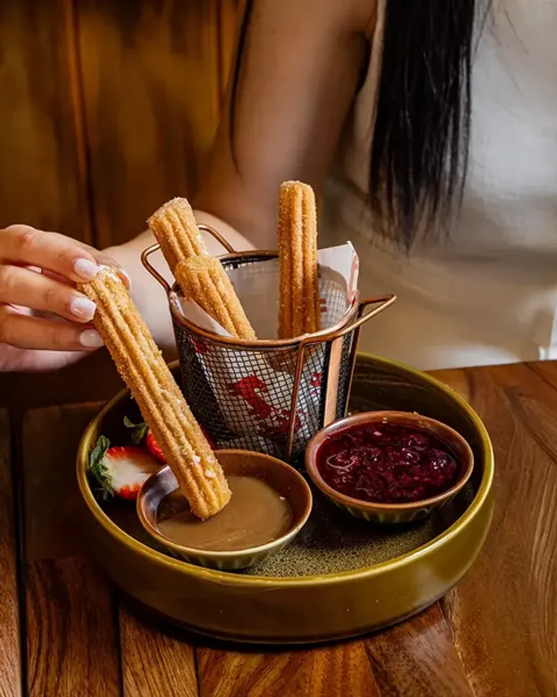 Churros with Chocolate Dipping Sauce