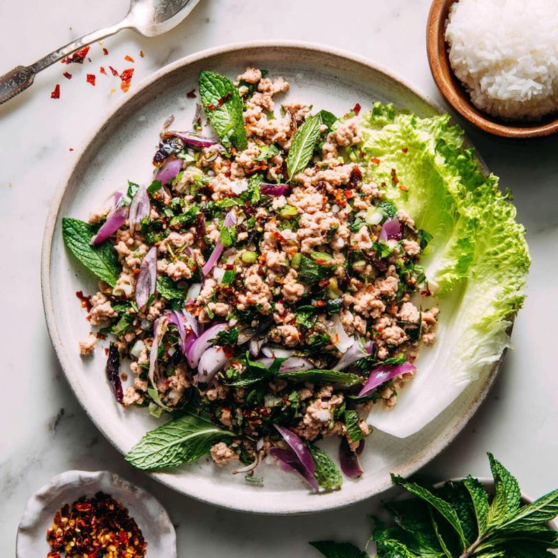 Larb (Thai Minced Meat Salad)