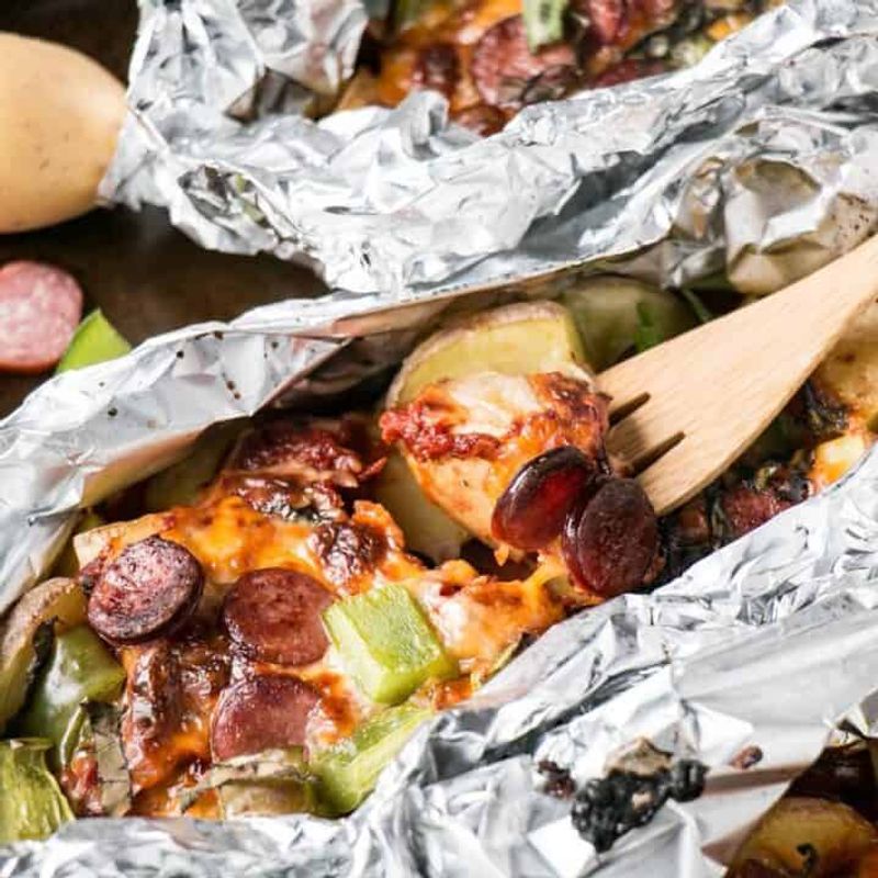 Pizza-Style Foil Packet Dinner