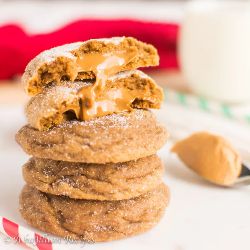 Cookie Butter Stuffed Ginger Cookies