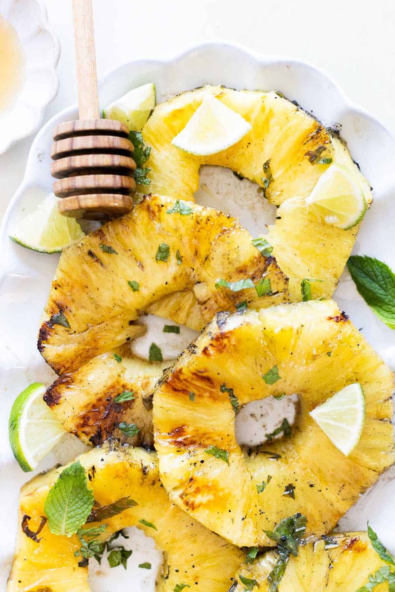 Grilled Pineapple with Lime Zest