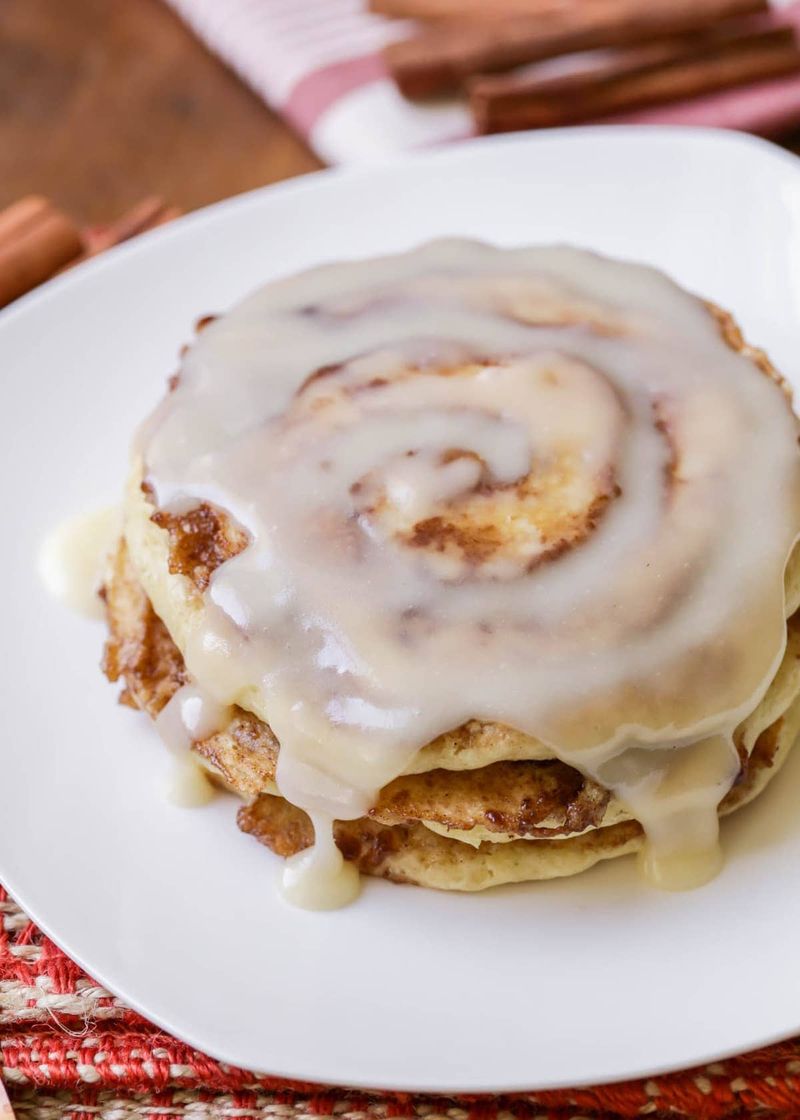 Cinnamon Roll Pancakes