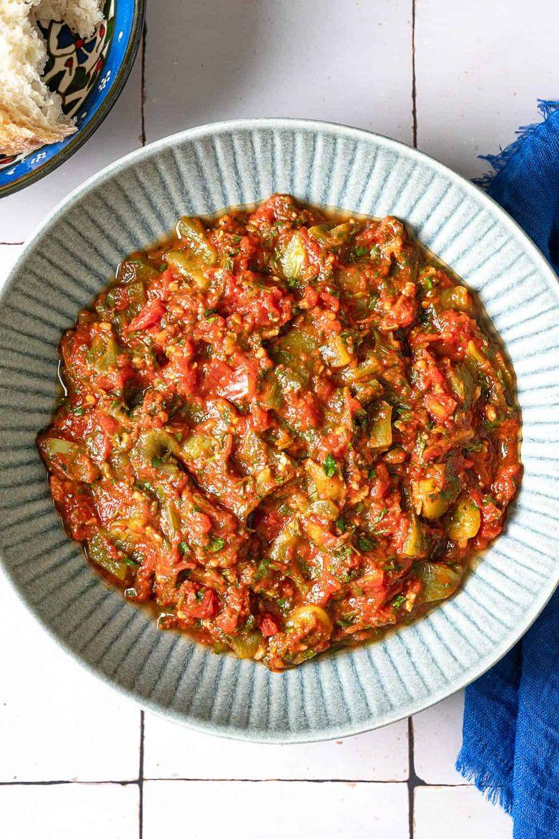 Moroccan Tomato and Pepper Salad (Taktouka)
