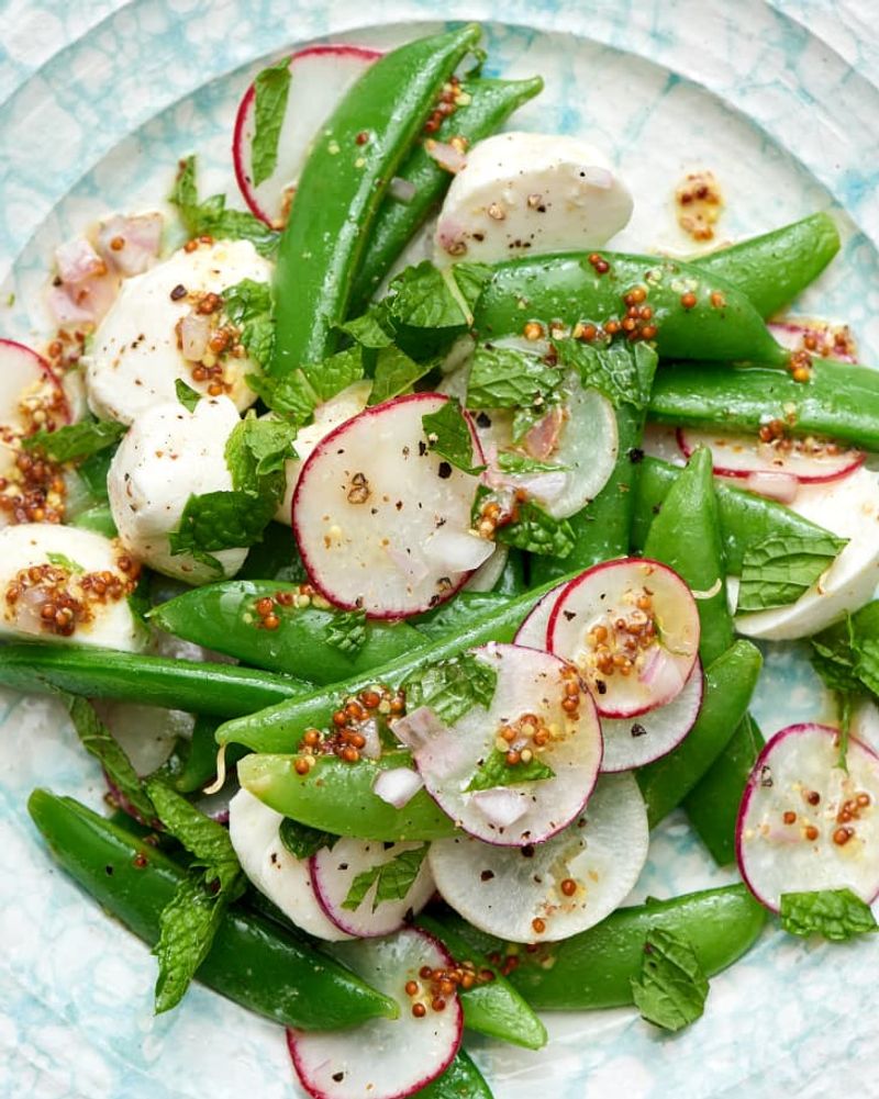 Radish and Snap Pea Salad with Mint Vinaigrette