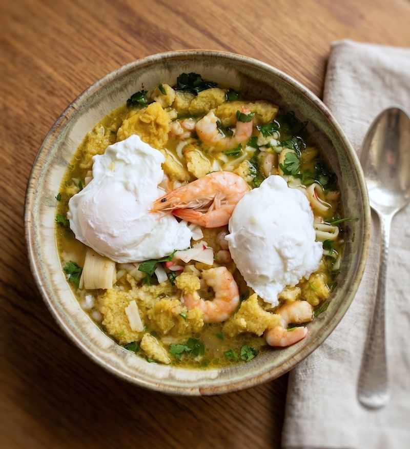 Açorda de Mariscos (Seafood Bread Soup)