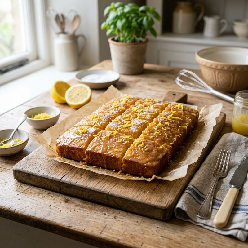 Lemon Drizzle Traybake