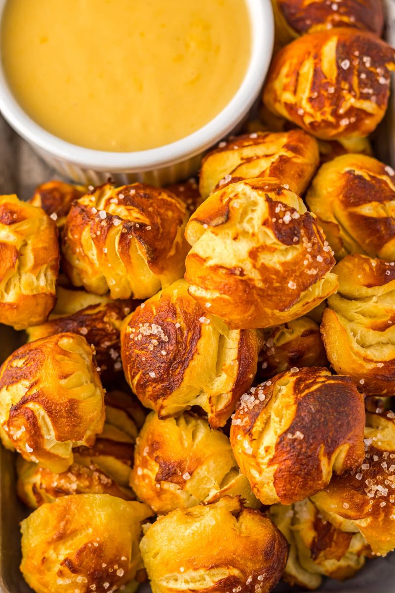 Mini Pretzels with Dipping Sauce