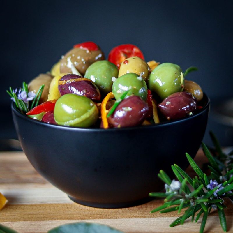 Olives in a Small Bowl