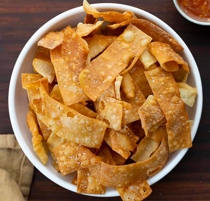 Crispy Wonton Strips