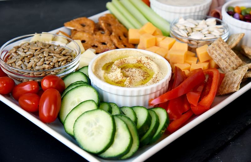 Hummus and Veggie Dipping Tray