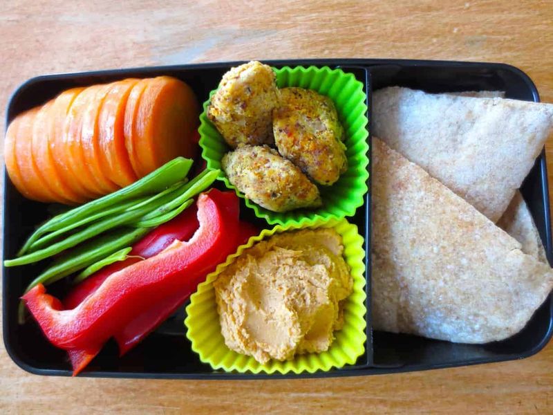 Hummus and Veggie Bento Box