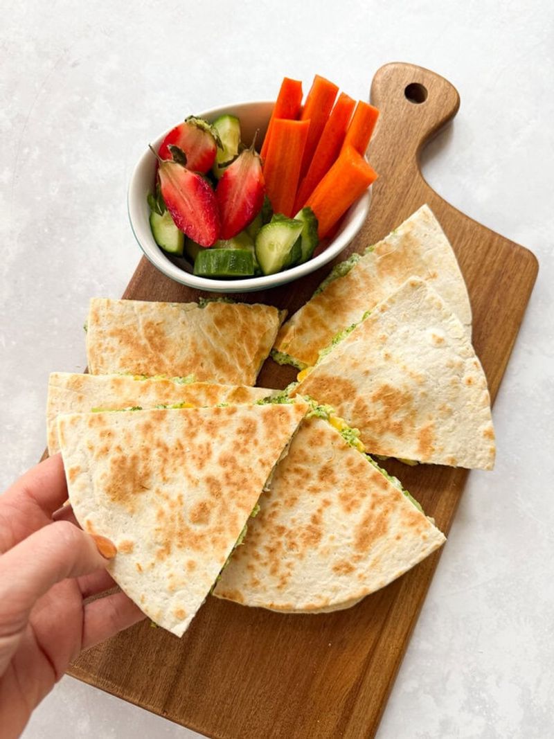 Cheesy Quesadillas with Hidden Veggies