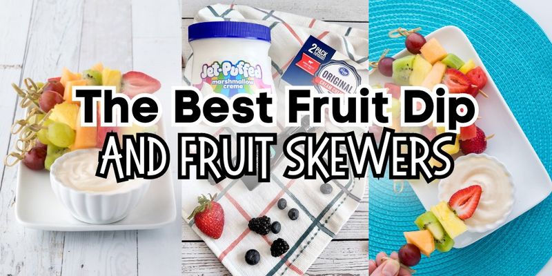 Fruit Skewers with Yogurt Dip