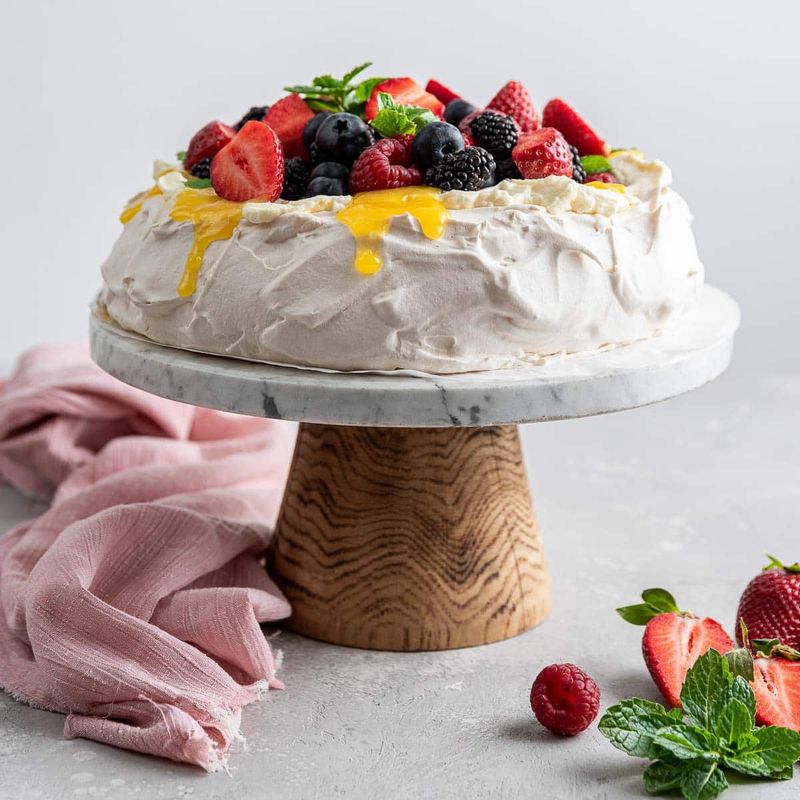 Pavlova with Fresh Berries