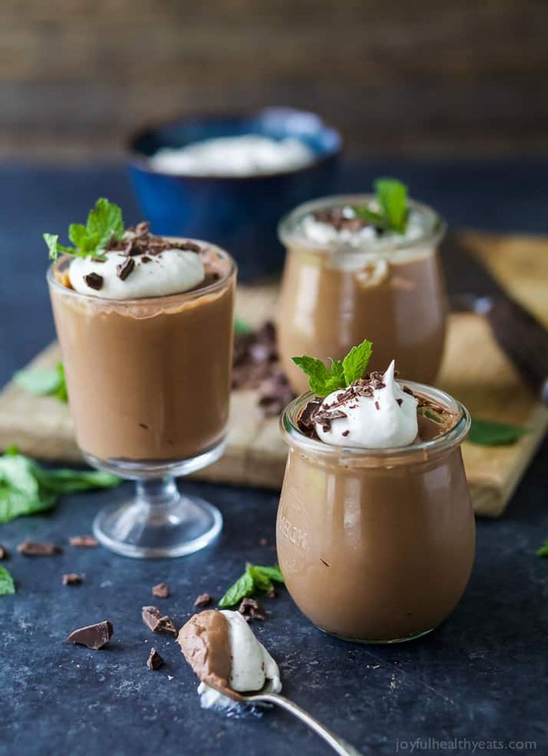 Mint and Dark Chocolate Mousse