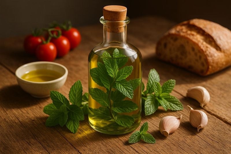 Mint-Infused Olive Oil