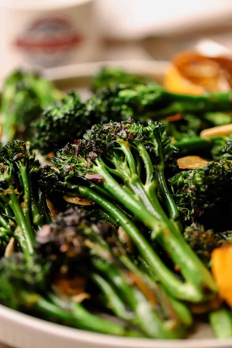Charred Broccolini with Chili Flakes