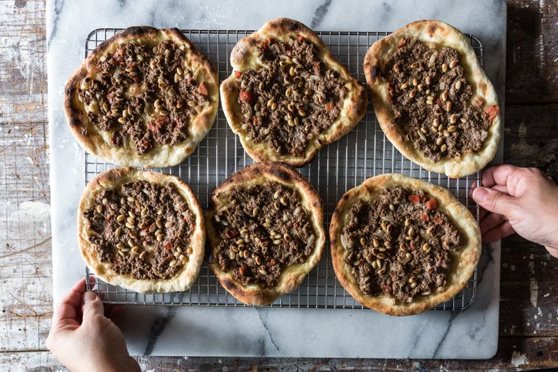 Sfiha (Lebanese Meat Flatbread)