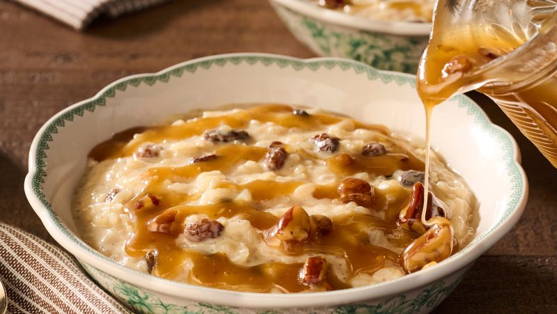 Warm Rice Pudding with Cinnamon