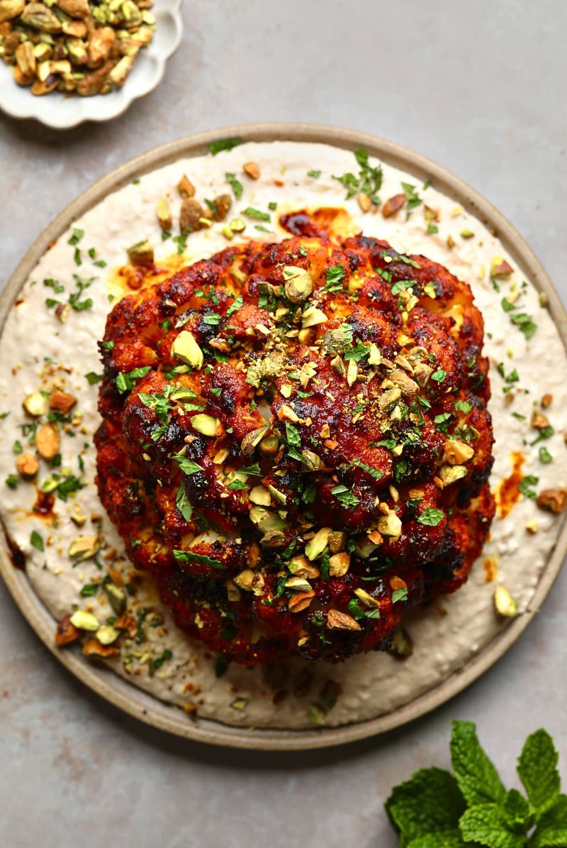 Moroccan Spiced Roasted Cauliflower