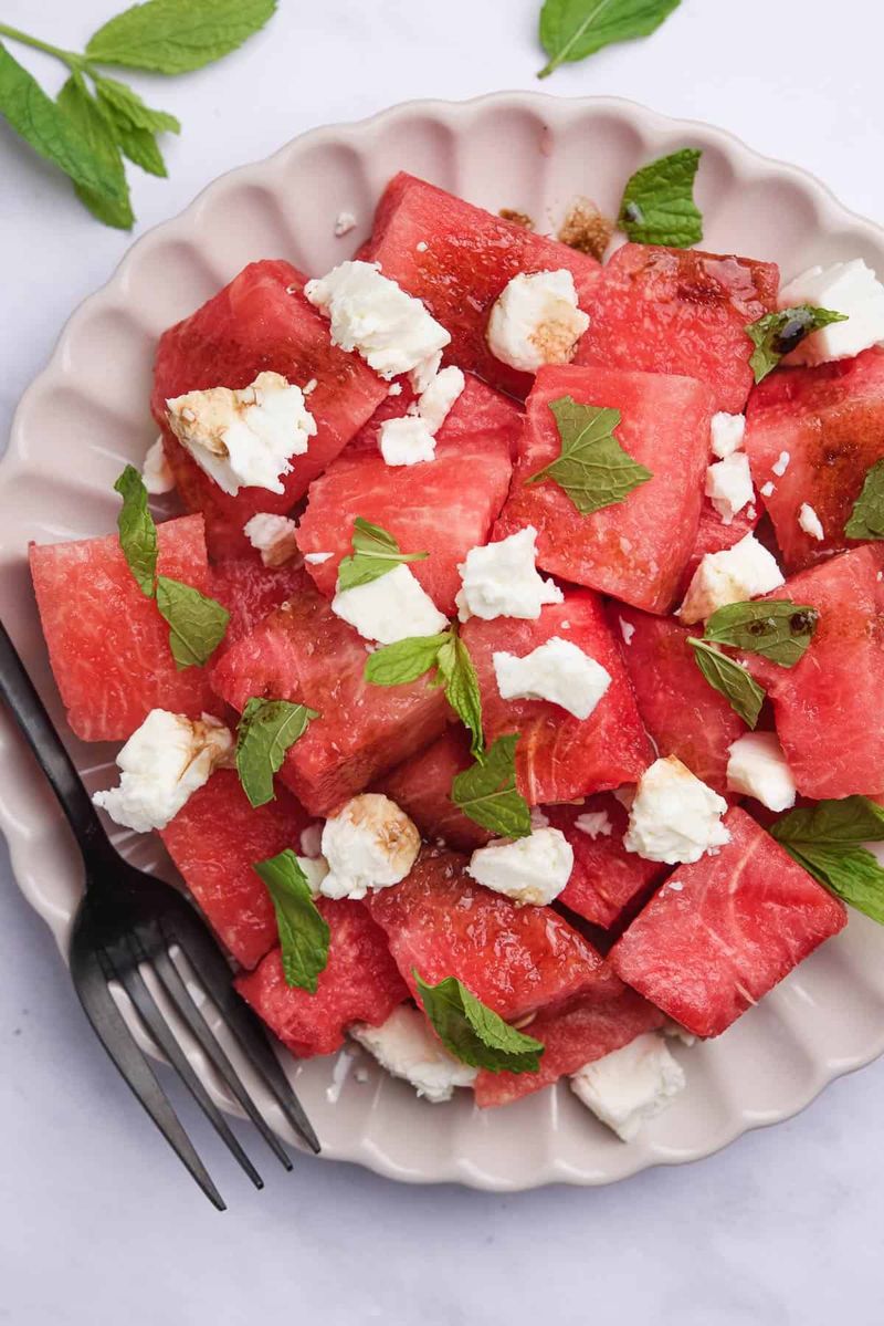 Watermelon, Feta, and Mint Salad