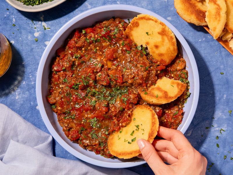 Zaalouk Eggplant and Tomato Salad