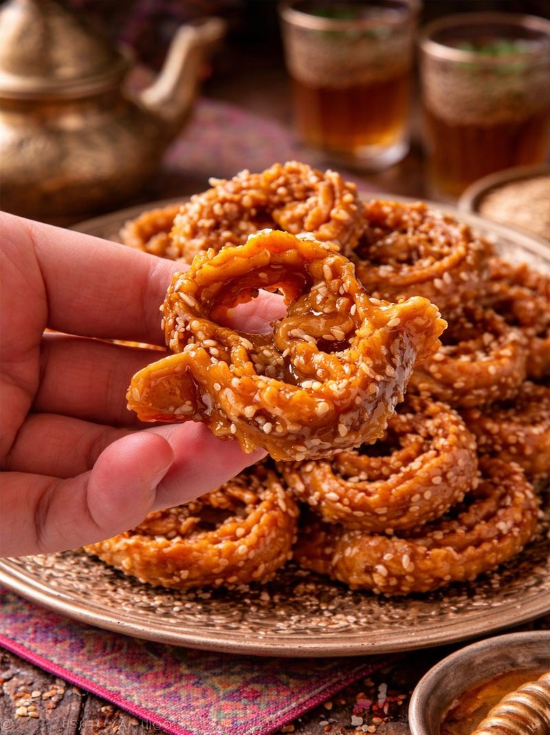Chebakia (Moroccan Honey and Sesame Cookies)