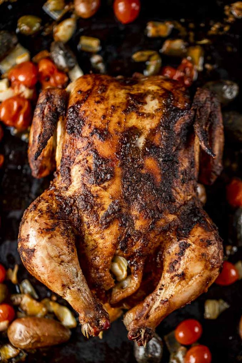 Moroccan Lemon Herb Roasted Chicken