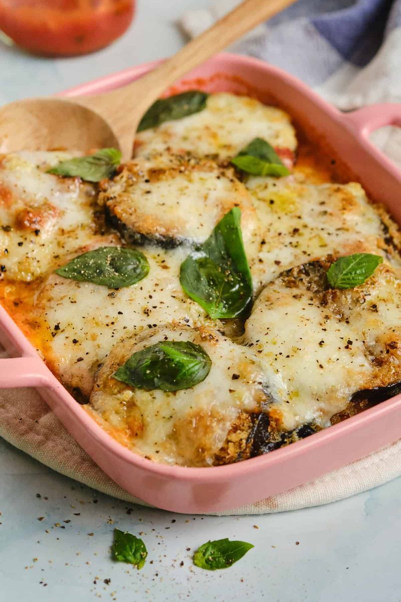 Eggplant Parmesan with Mozzarella