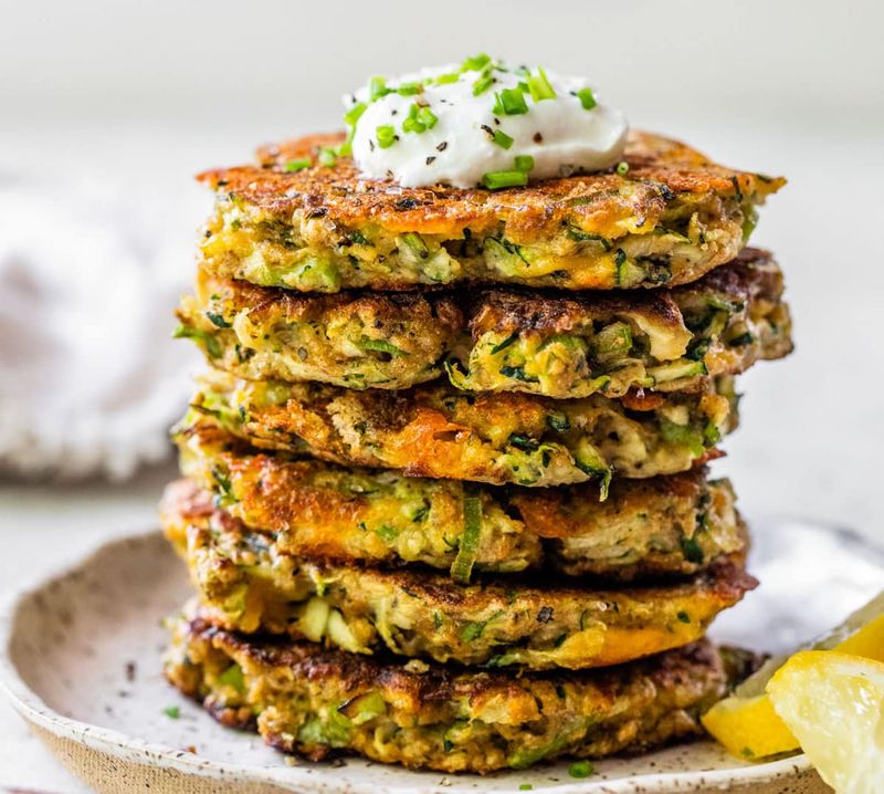 Zucchini and Mozzarella Fritters