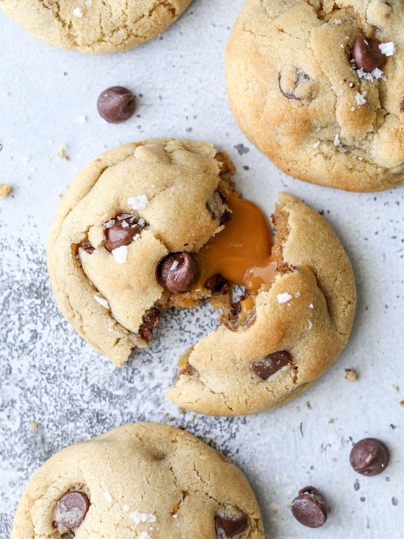 Caramel Stuffed Brown Butter Cookies