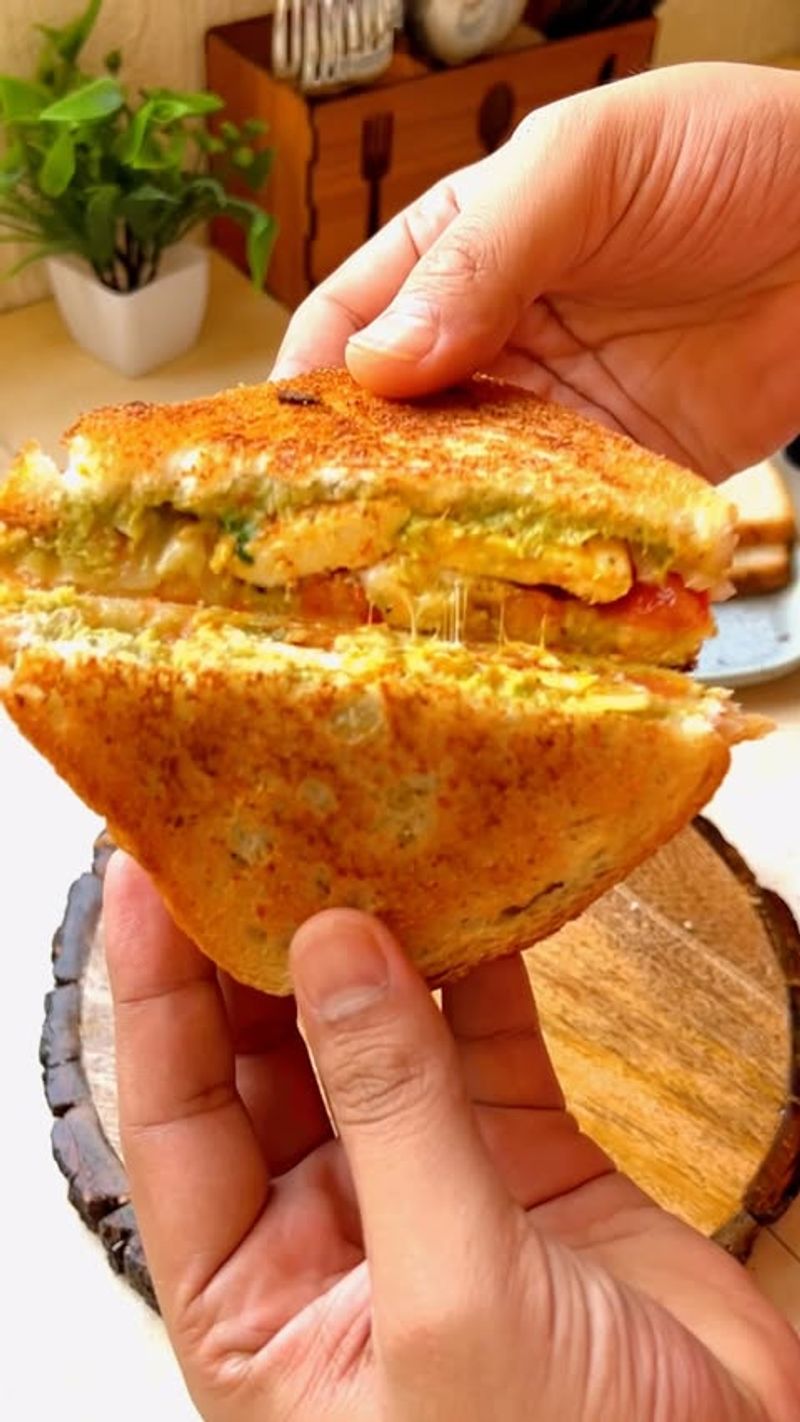 Leftover Curry Toastie