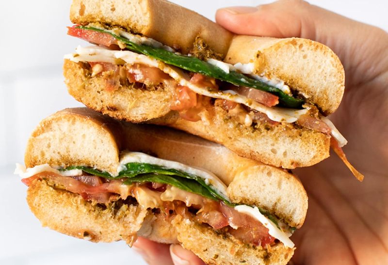 Spinach, Tomato, and Pesto Cream Cheese
