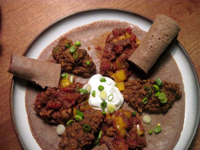 Injera Flatbread in Ethiopia