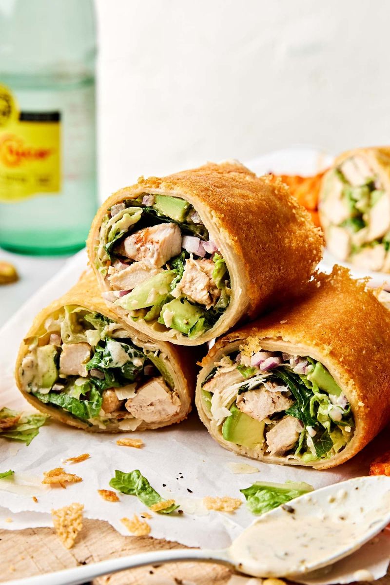 Chicken Caesar Wraps