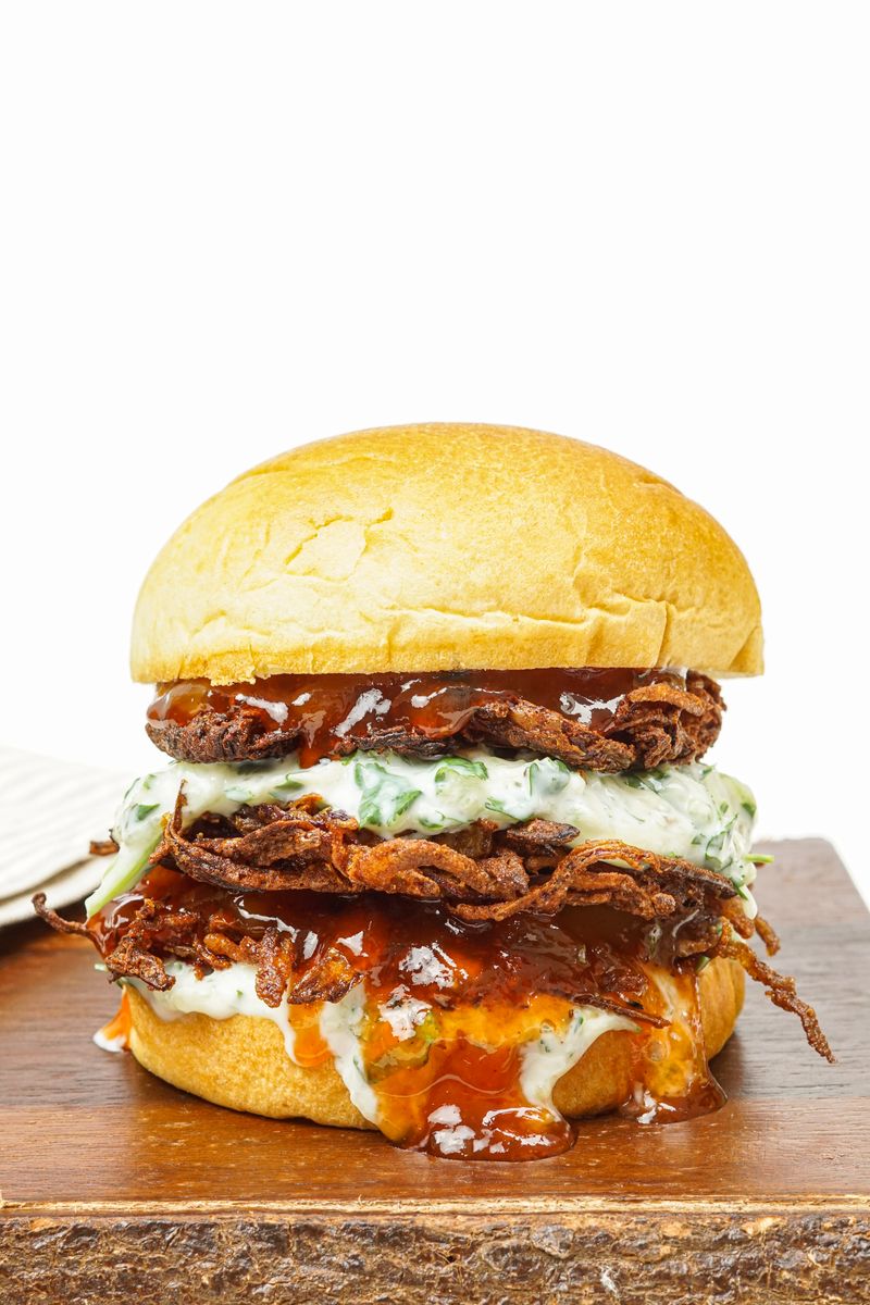 Onion Bhajee Burger