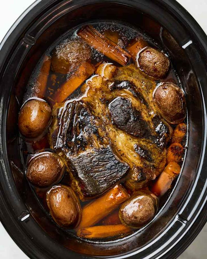 Slow Cooker Pot Roast with Onions