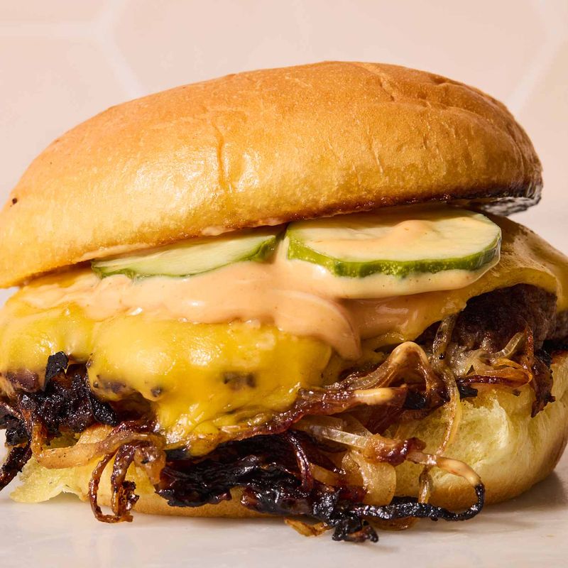 Smash Burgers with Crispy Onions