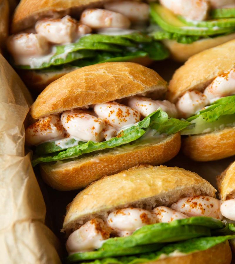 Crayfish Tail Sandwich with Marie Rose