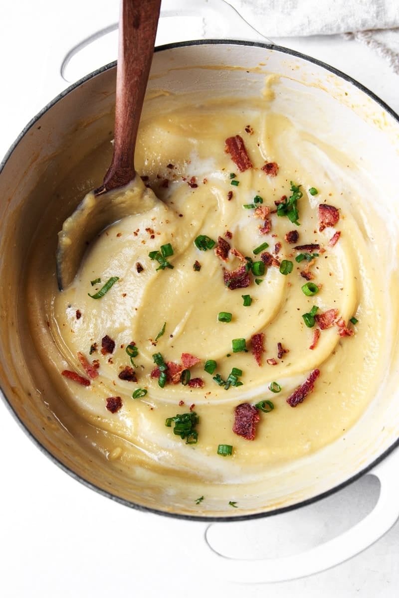 Potato Soup with Crispy Bacon Crumbles