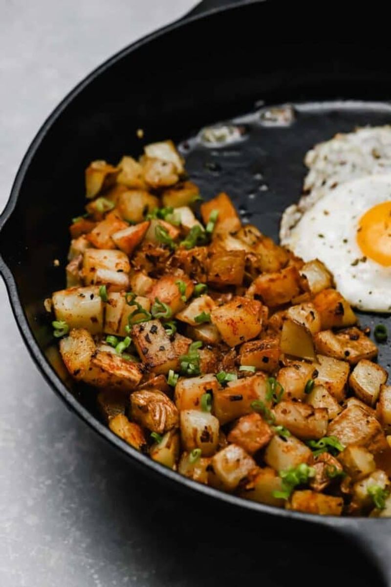 Crispy Potato Hash With Caramelized Onions