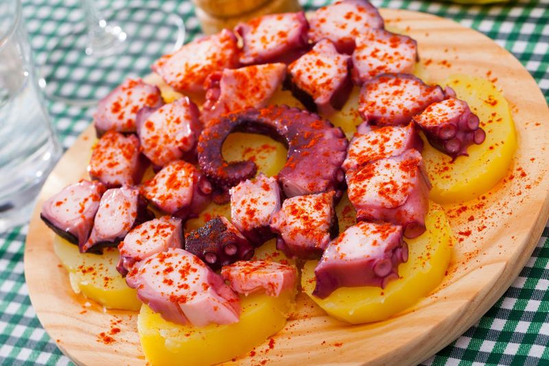 Pulpo a la Gallega in Santiago de Compostela