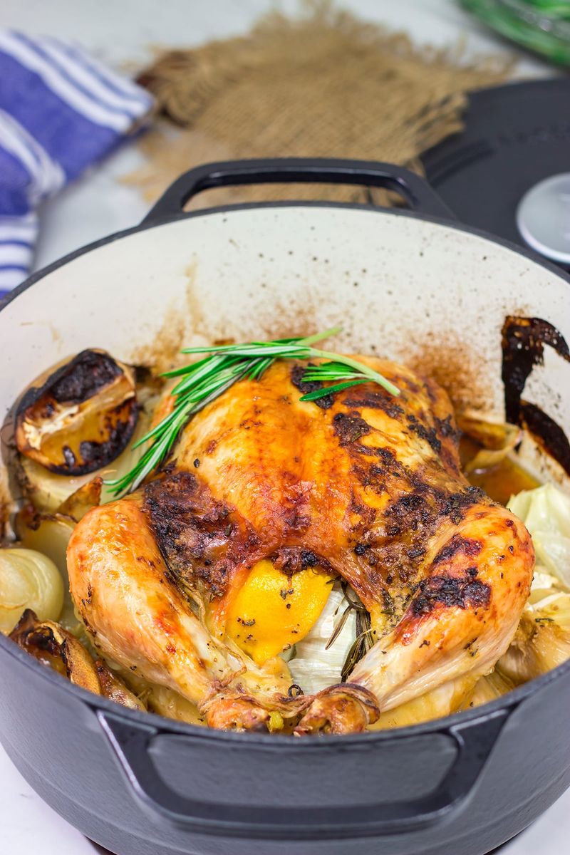 Roasting Chicken with Herbs