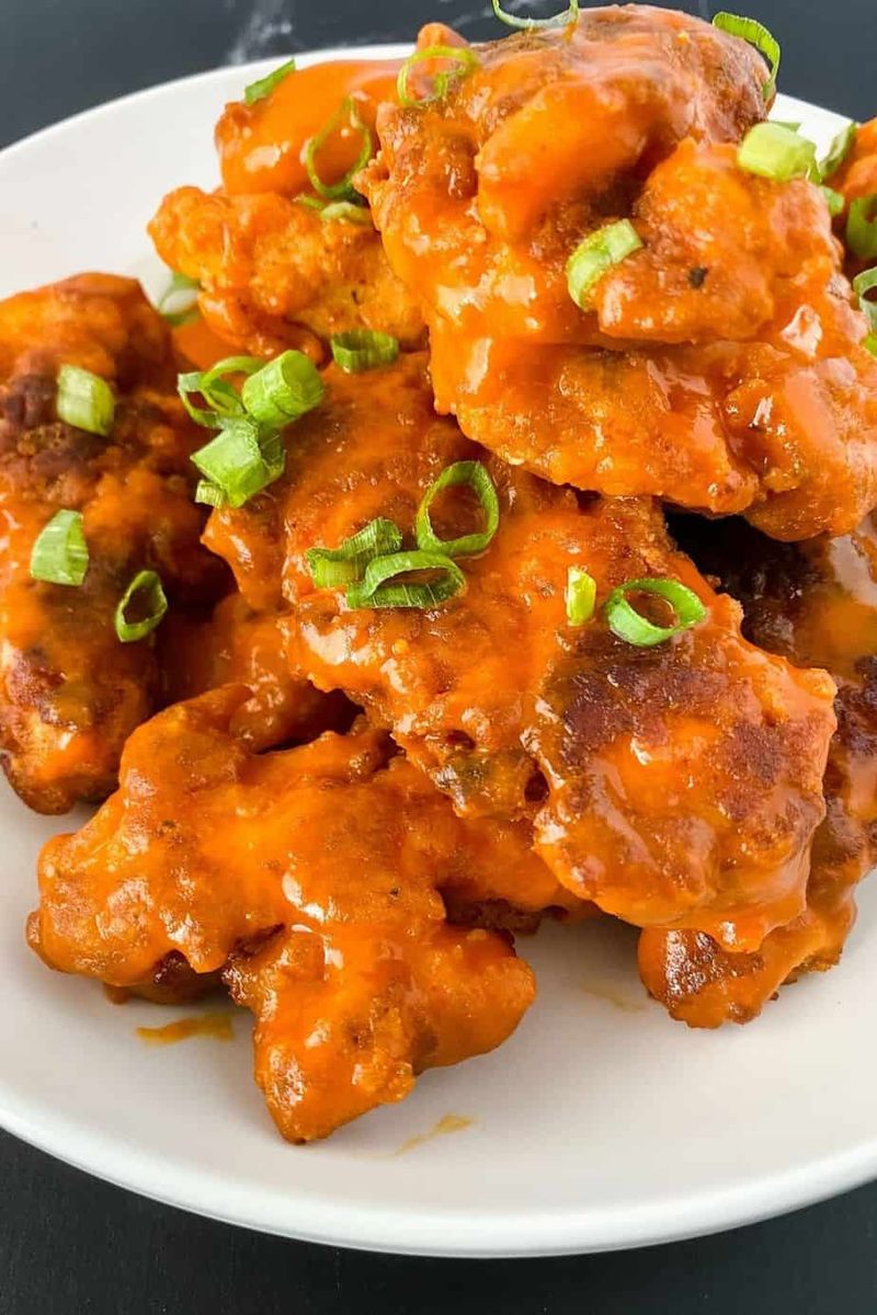 Buffalo Ranch Nuggets with Mint Green Tea